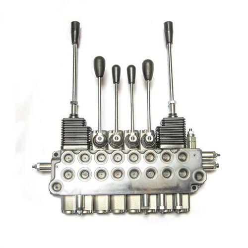 Venttiililohko 8-osainen, 2-vipuinen, 25l/min