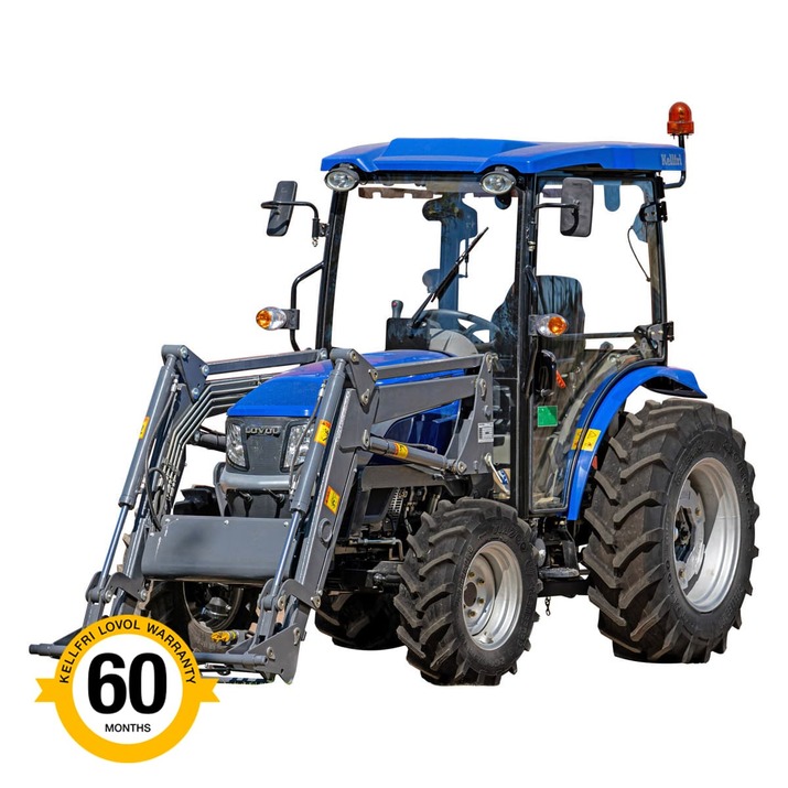 25 hv:n Lovol-nelivetotraktori etukuormaajalla, Stage V