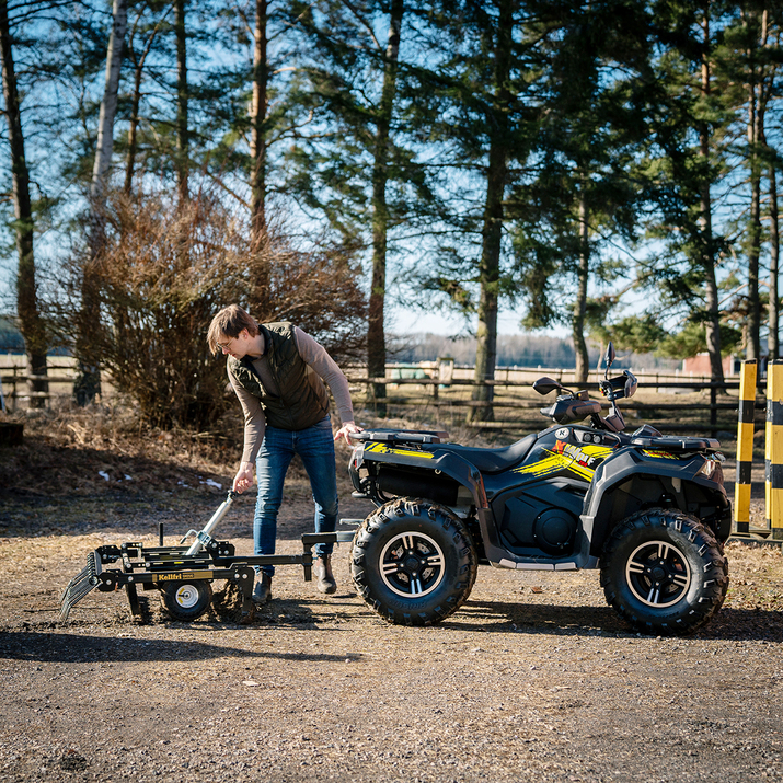 Pihaharava ATV säädettävä työkorkeus ja vetopiste