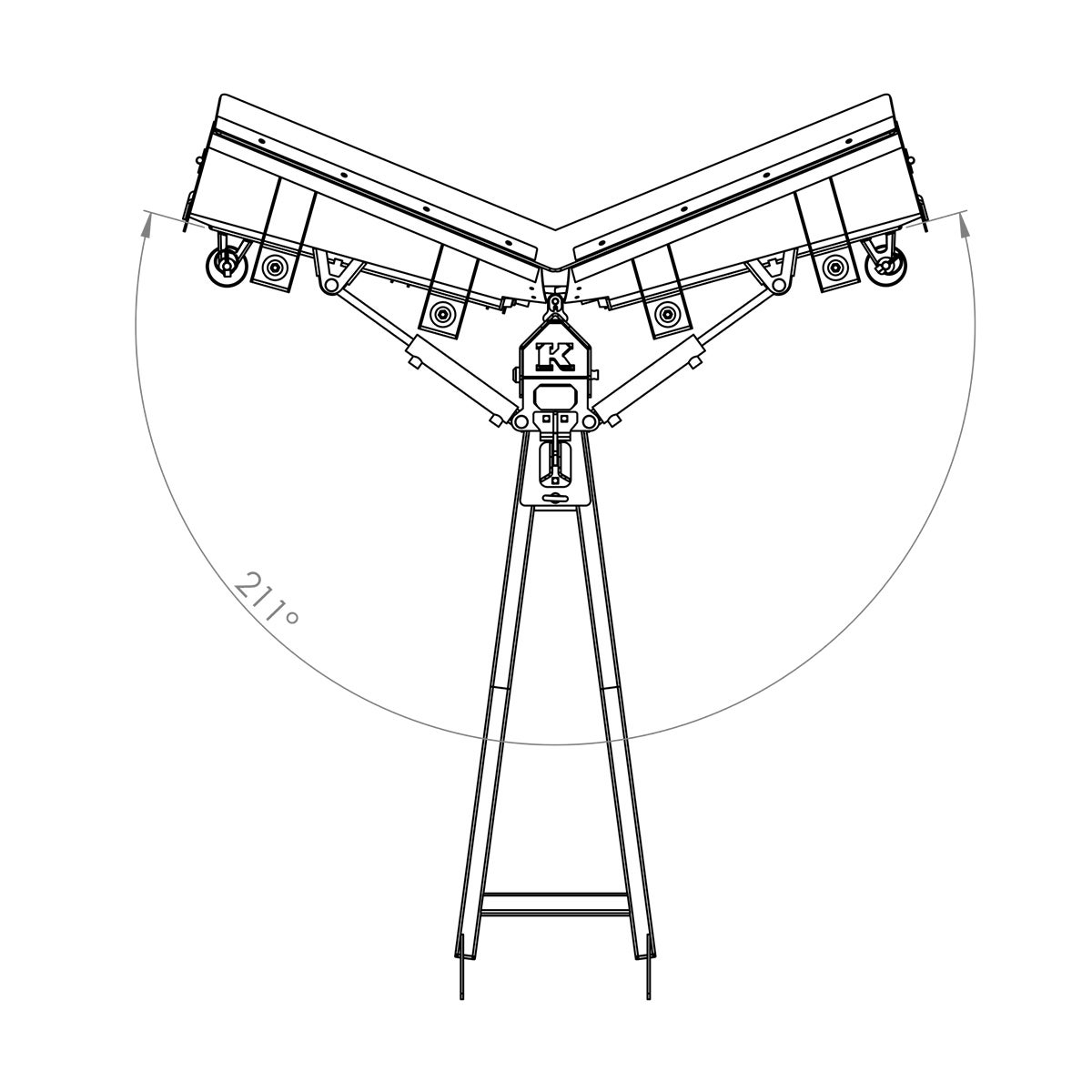 ATV-Nivelaura 150 cm hydraulikoneikolla ja sylinterillä