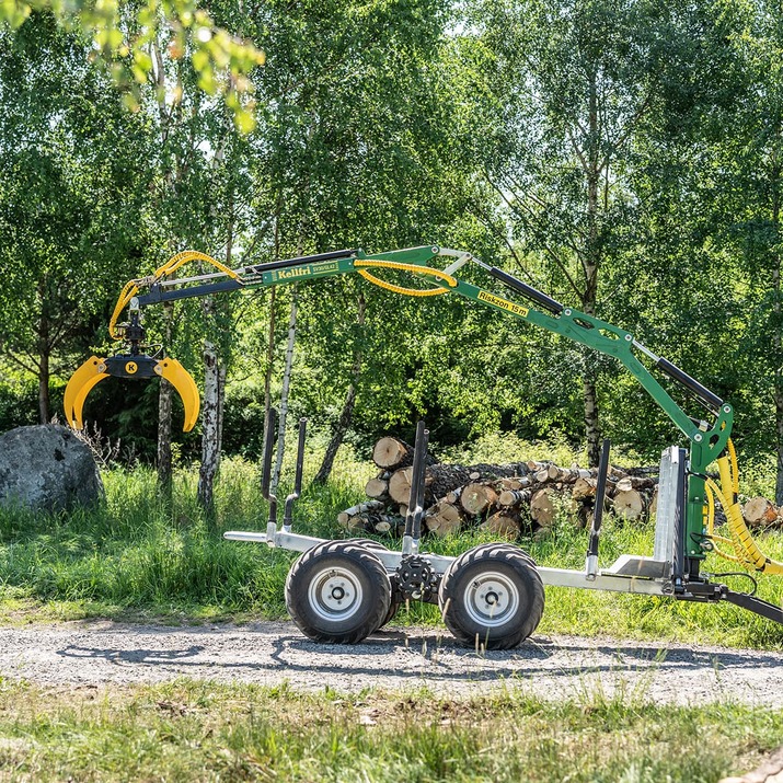 3 tonnin metsävaunu 4,2 m kuormaimella