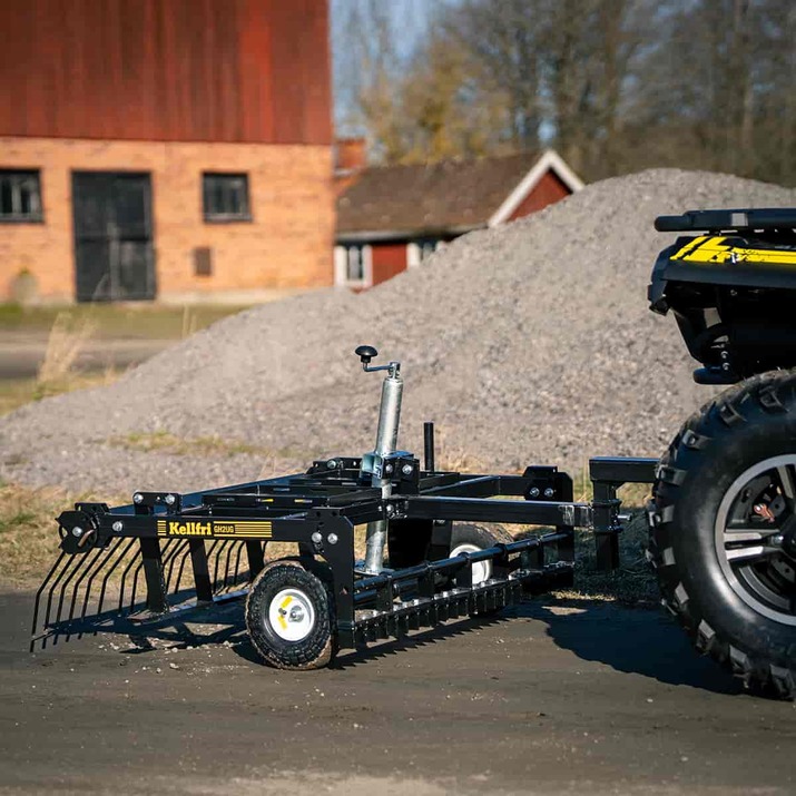 Pihaharava ATV säädettävä työkorkeus ja vetopiste