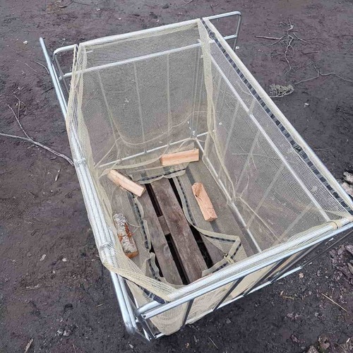 Polttopuusäkki 1000 L telineeseen