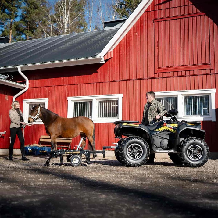 Pihaharava ATV säädettävä työkorkeus ja vetopiste
