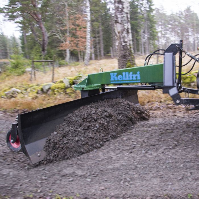 Takalana 2,5 m, sis. pyörät ja hydraulisylinterin