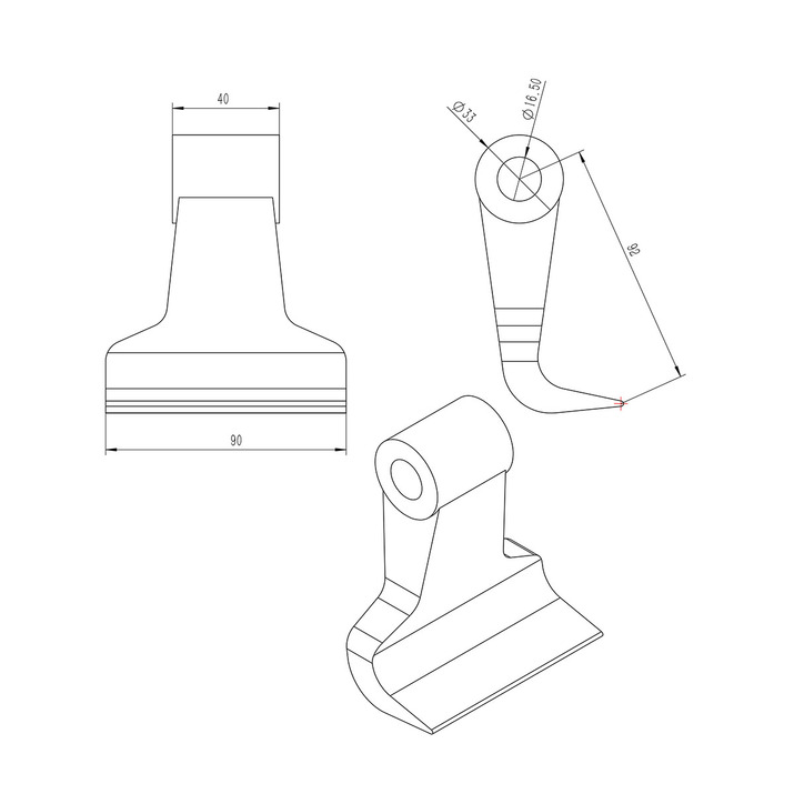 Vasaraterä 90 mm/800 g