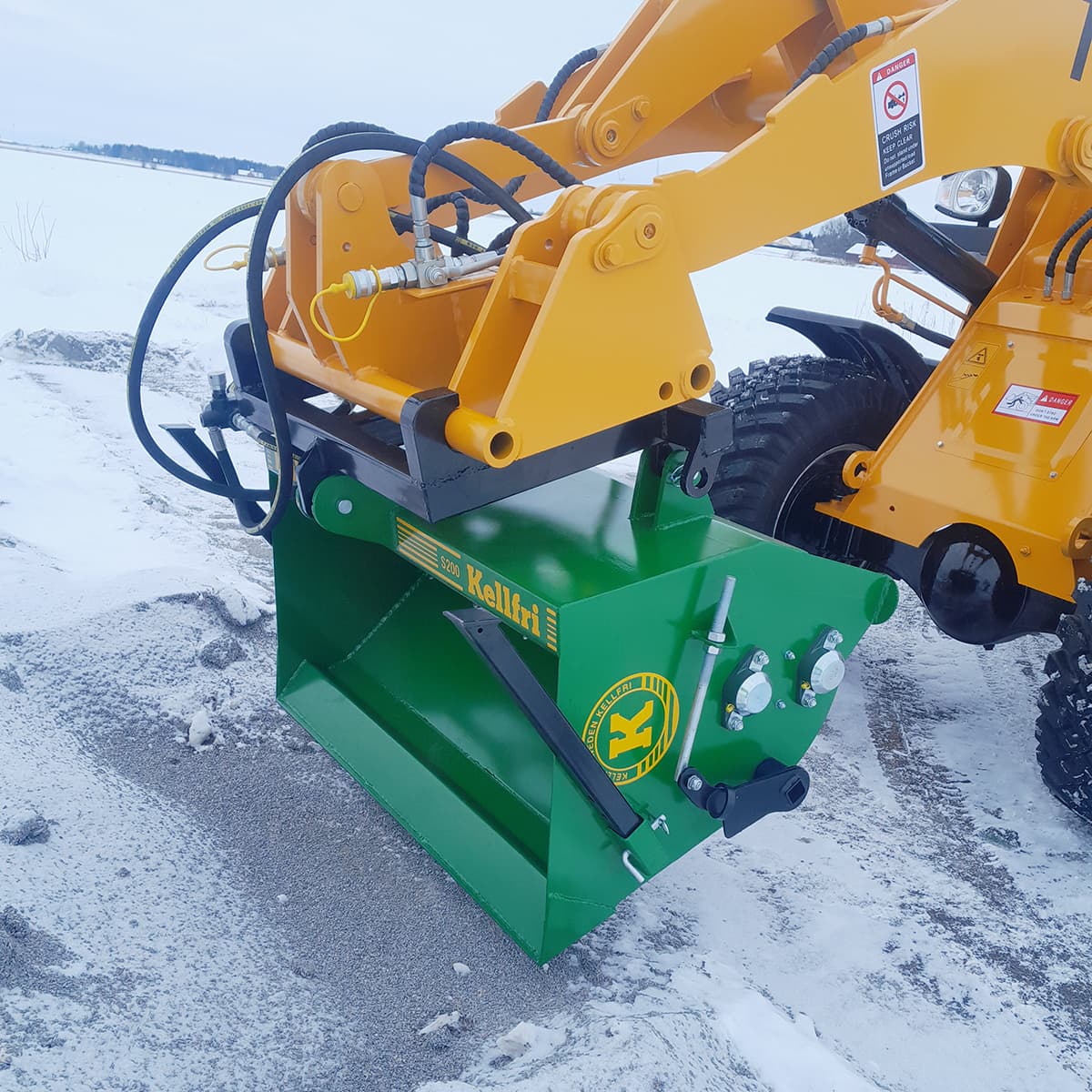 Hiekoitin 1,8 m, eteen asennettava, Euro - Kellfri