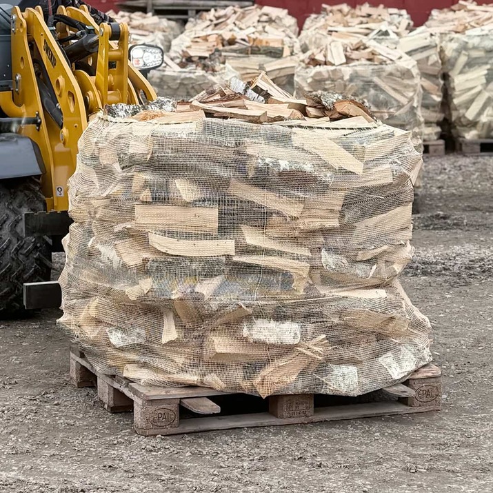 Polttopuusäkki 1500 L telineeseen