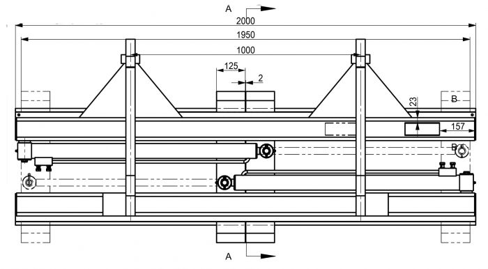 Trukkihaarukka 5,0 tonnia, hydraulinen, suuri BM-kiinnike, 1500 mm