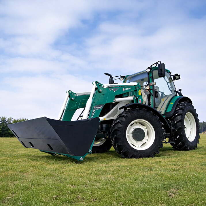 110 hv:n Lovol-nelivetotraktori 4WD etukuormaajalla 