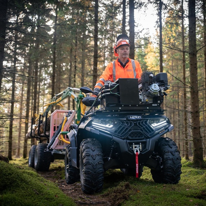 3 tonnin metsävaunu 4,2 m kuormaimella