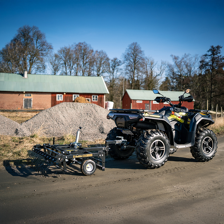 Pihaharava ATV säädettävä työkorkeus ja vetopiste