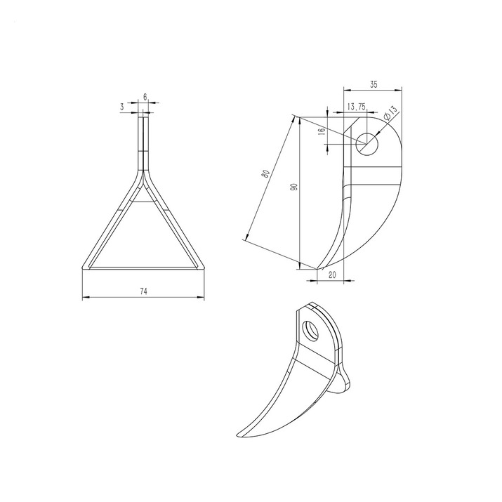 Vasaraterä 72 mm/143 g
