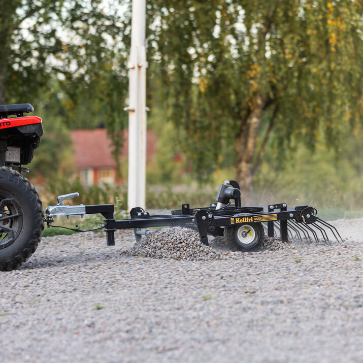 Pihaharava ATV säädettävä työkorkeus ja vetopiste