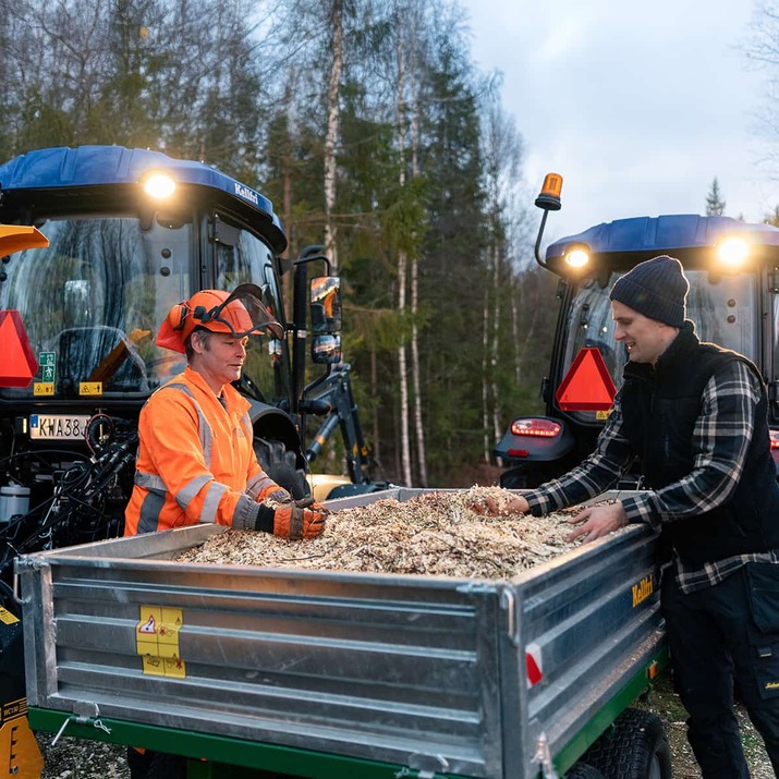 Sinkitty kippaava perävaunu 2,5 tonnia
