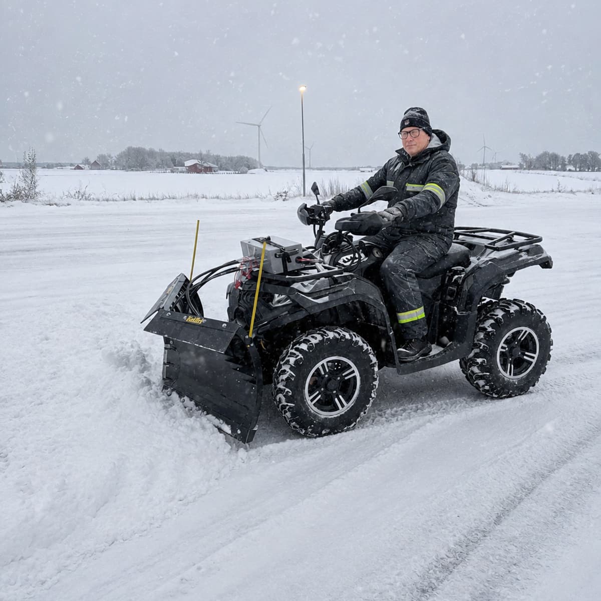 ATV-Nivelaura 150 cm hydraulikoneikolla ja sylinterillä