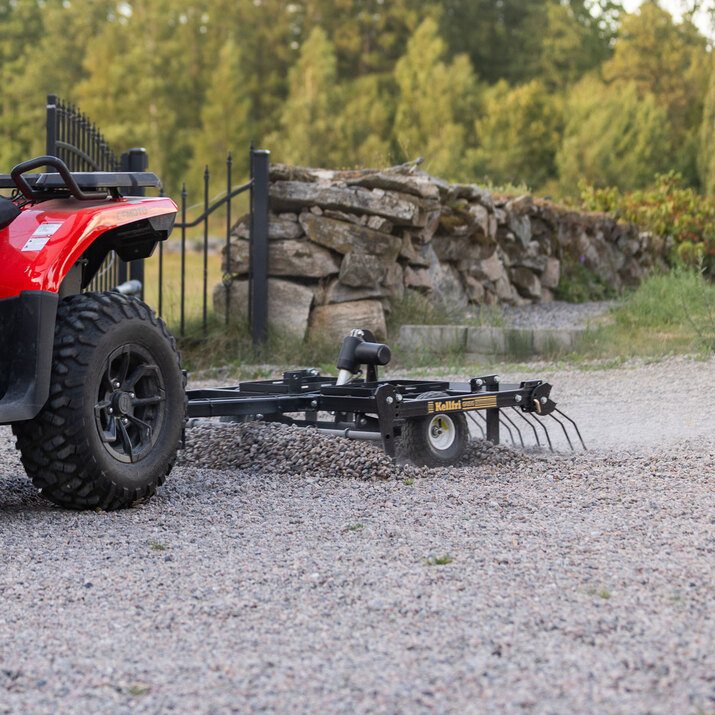 Pihaharava ATV säädettävä työkorkeus ja vetopiste