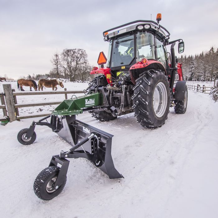 Takalana 2,5 m, sis. pyörät ja hydraulisylinterin