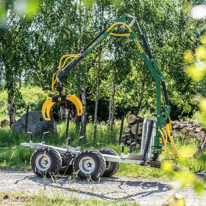3 tonnin metsävaunu 4,2 m kuormaimella